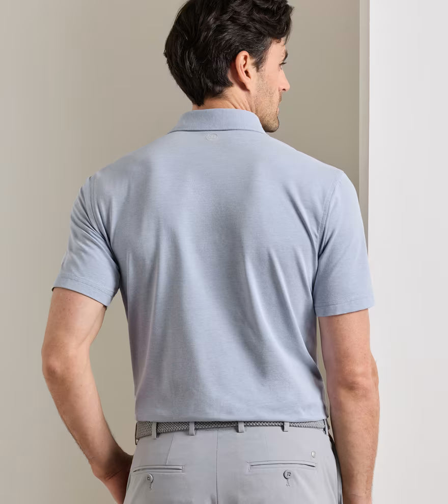 Peter Millar Crown Crafted Albatross Cotton-Blend Piqué Polo: Windy Blue