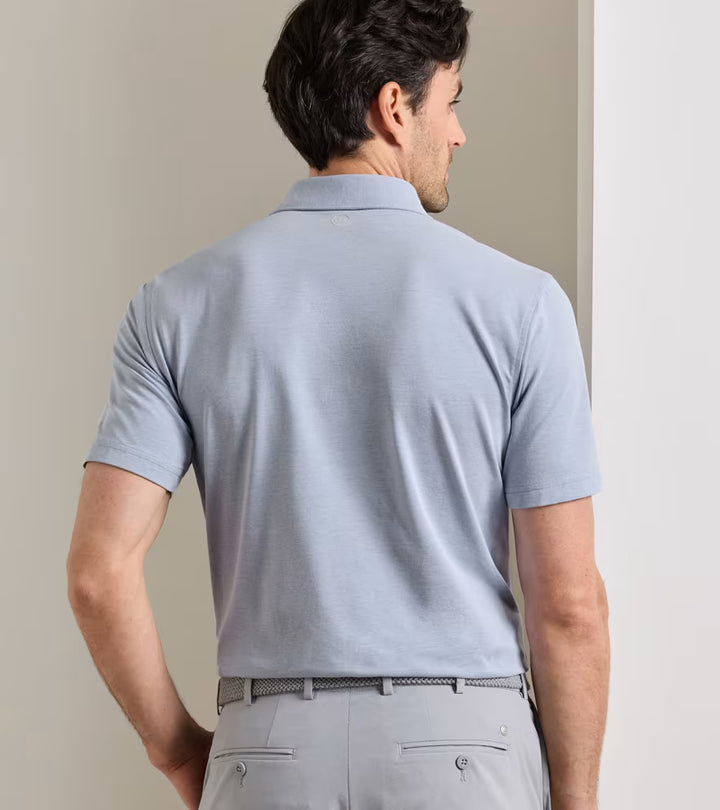 Peter Millar Crown Crafted Albatross Cotton-Blend Piqué Polo: Windy Blue