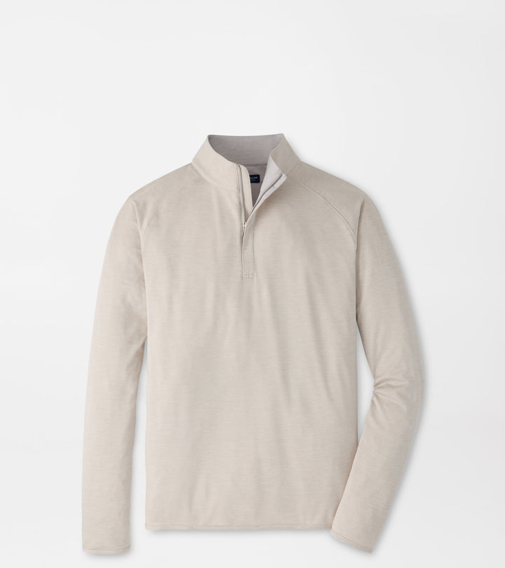 Peter Millar Stealth Performance Quarter-Zip: Grey Mist