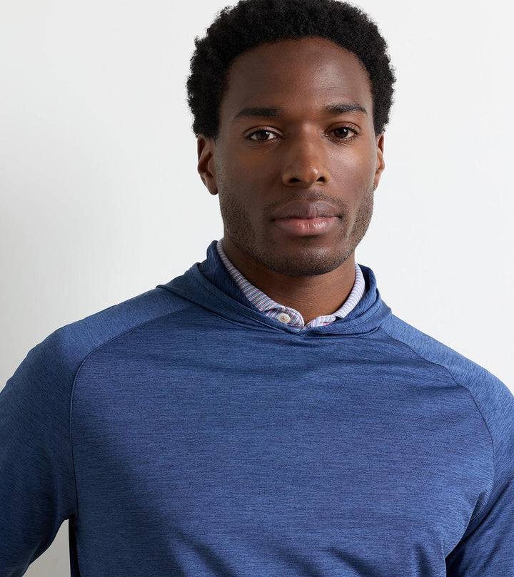 Peter Millar Stealth Performance Hoodie: Navy