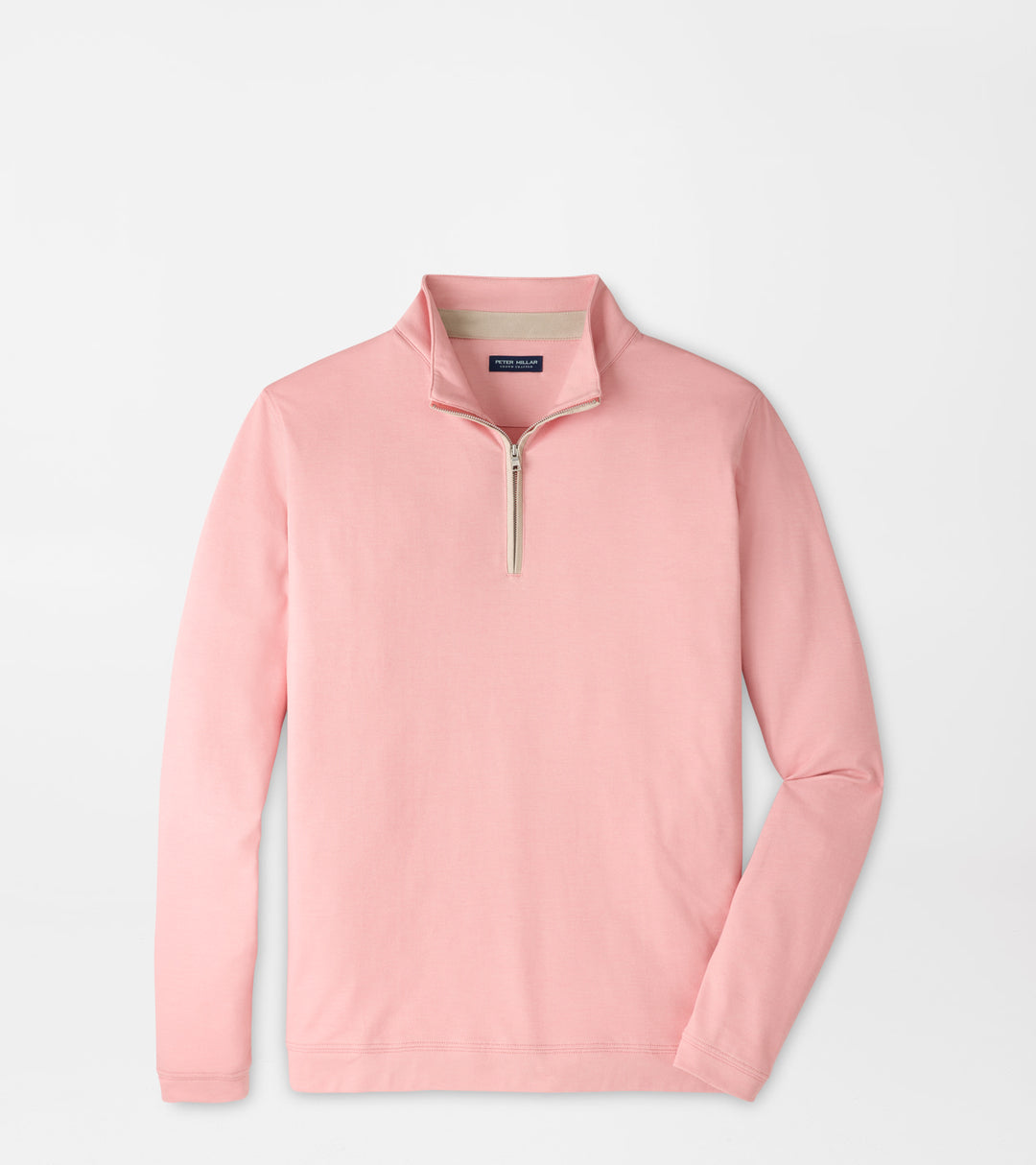 Peter Millar Albatross Cotton-Blend Piqué Quarter-Zip: Melrose Pink