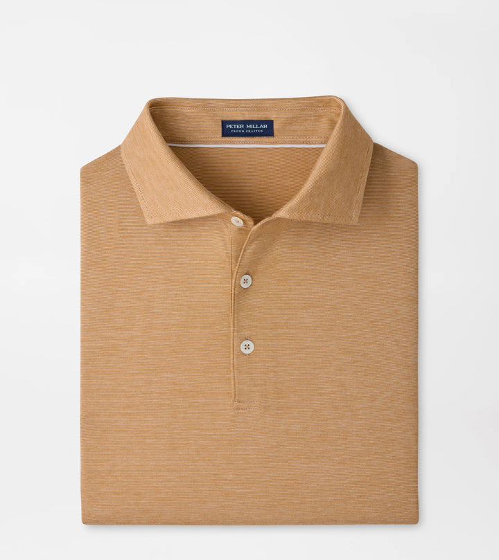 Peter Millar Excursionist Flex Short-Sleeve Polo: Spiced Cider