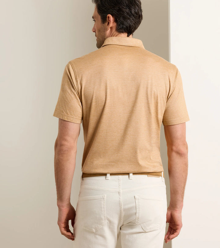 Peter Millar Excursionist Flex Short-Sleeve Polo: Spiced Cider