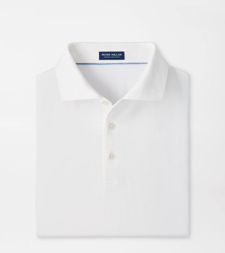 Peter Millar Excursionist Flex Short-Sleeve Polo: White