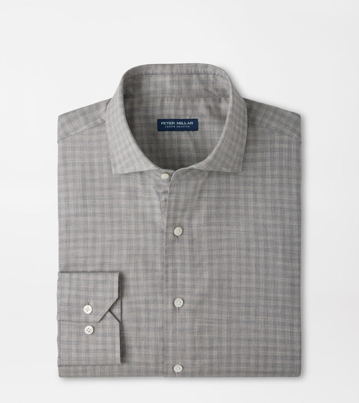 Peter Millar Felix Cotton Sport Shirt: Argento