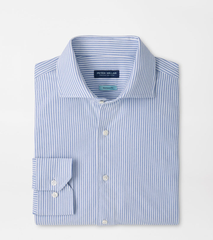 Peter Millar Excursionist Flex Stripe Sport Shirt: Windy Blue