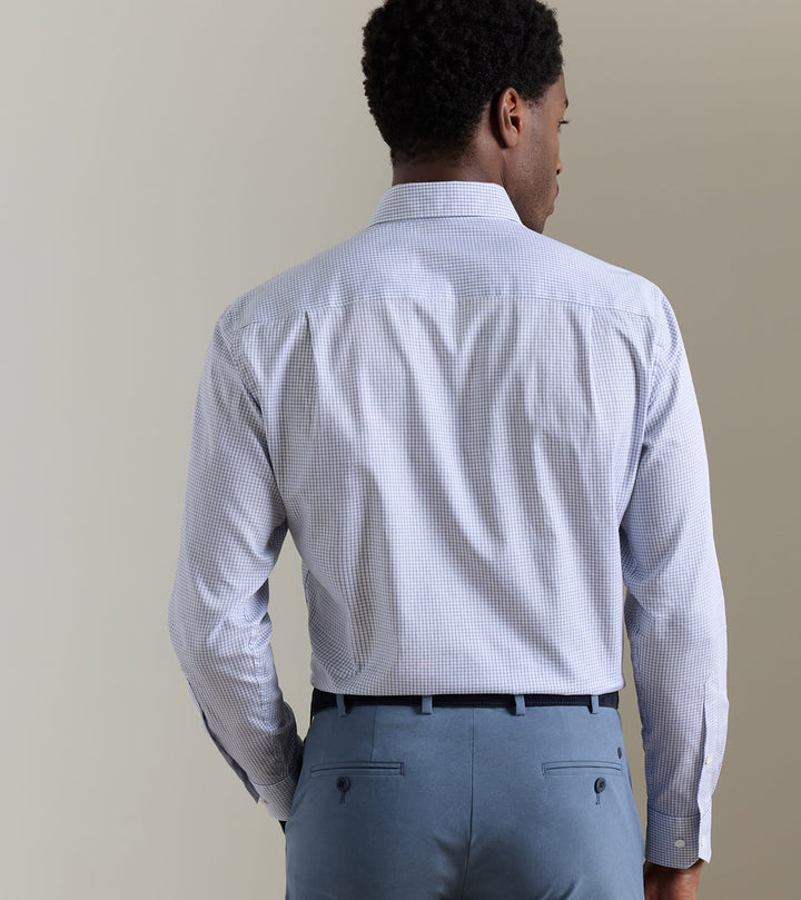Peter Millar Kenneth Cotton Sport Shirt: Cadet