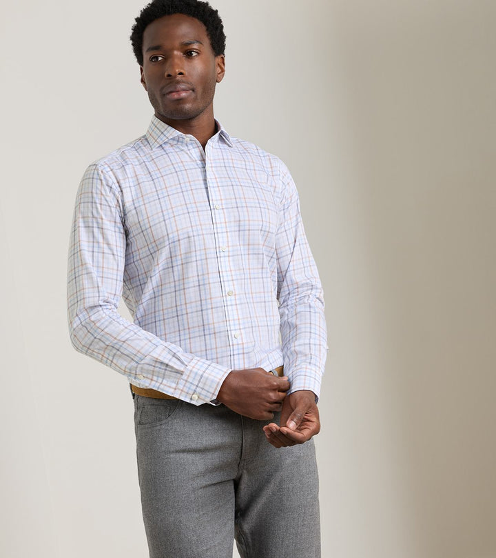 Peter Millar Arthur Cotton Sport Shirt: Windy Blue