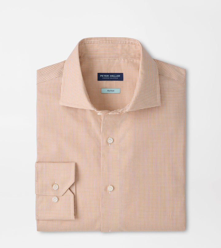 Peter Millar Winston Cotton Sport Shirt: Spiced Cider