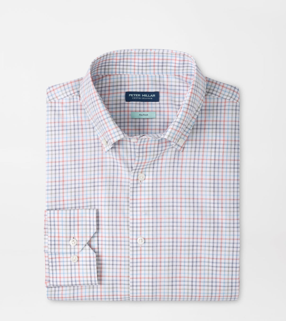 Peter Millar Otis Cotton Sport Shirt: Cadet