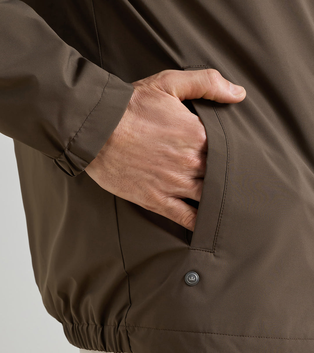 Peter Millar Ryder 3-in-1 Jacket & Vest: Ash Brown