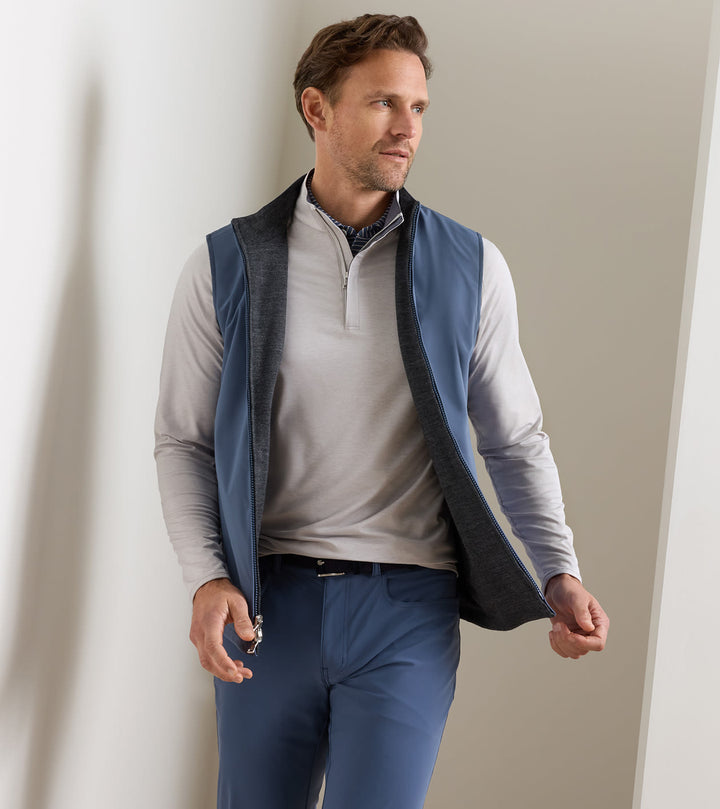 Peter Millar Ryder Reversible Vest: Cadet