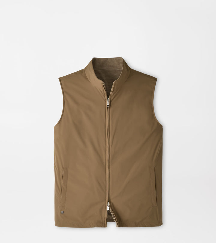 Peter Millar Ryder Reversible Vest: Light Mocha