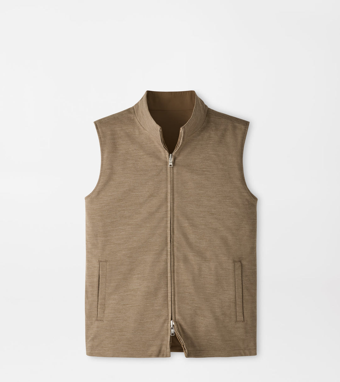 Peter Millar Ryder Reversible Vest: Light Mocha
