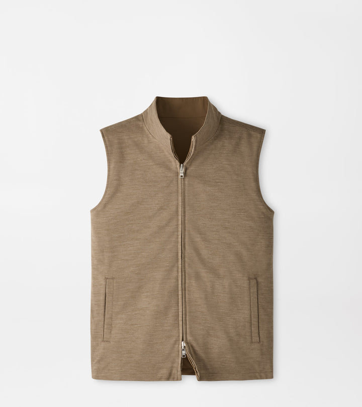 Peter Millar Ryder Reversible Vest: Light Mocha