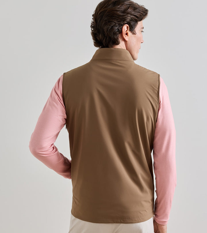 Peter Millar Ryder Reversible Vest: Light Mocha