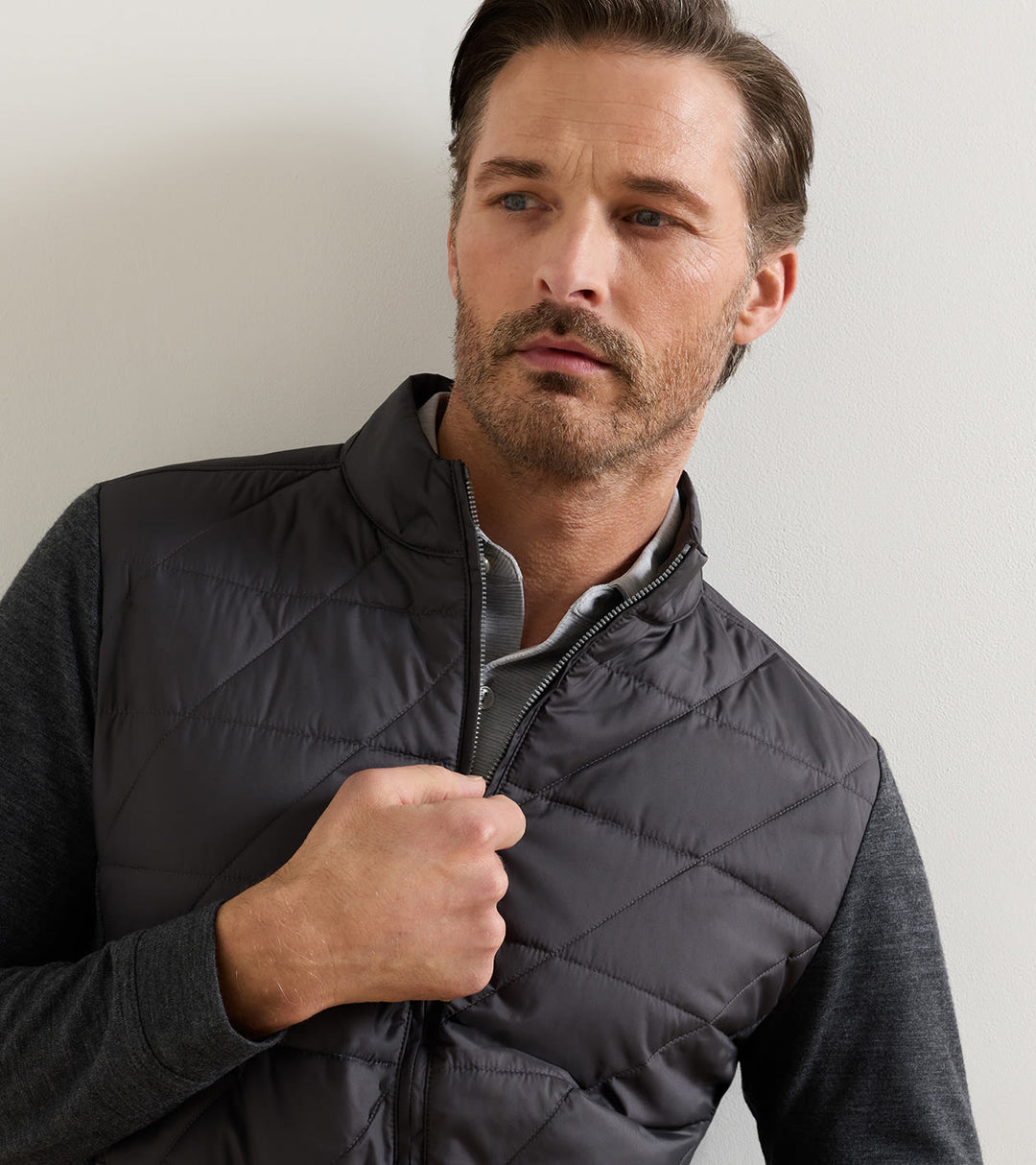 Peter Millar Walker Hybrid Jacket: Iridium
