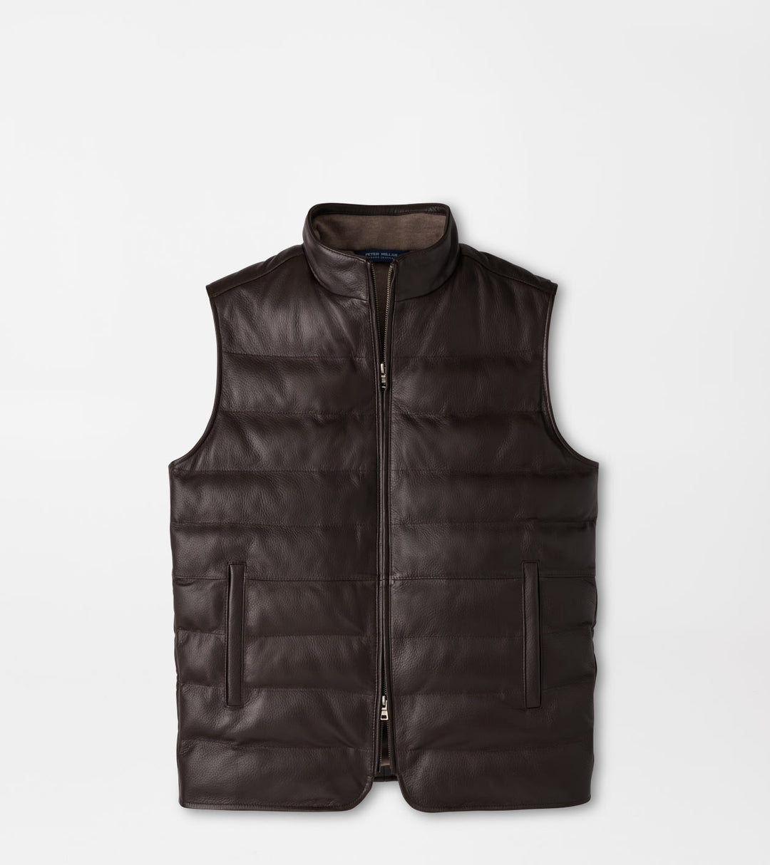 Peter Millar Deerskin Leather Vest: Espresso