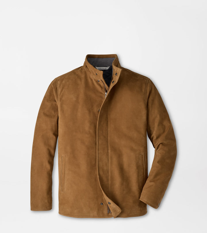 Peter Millar Norwalk Nubuck Coat: Dark Amber