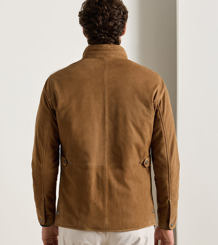 Peter Millar Norwalk Nubuck Coat: Dark Amber