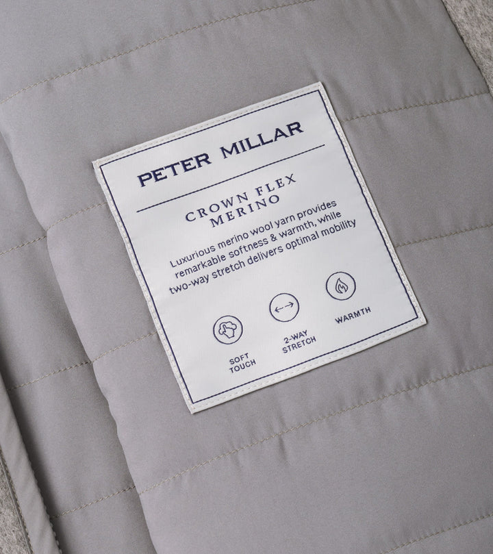 Peter Millar Crown Flex Merino Vest: British Grey