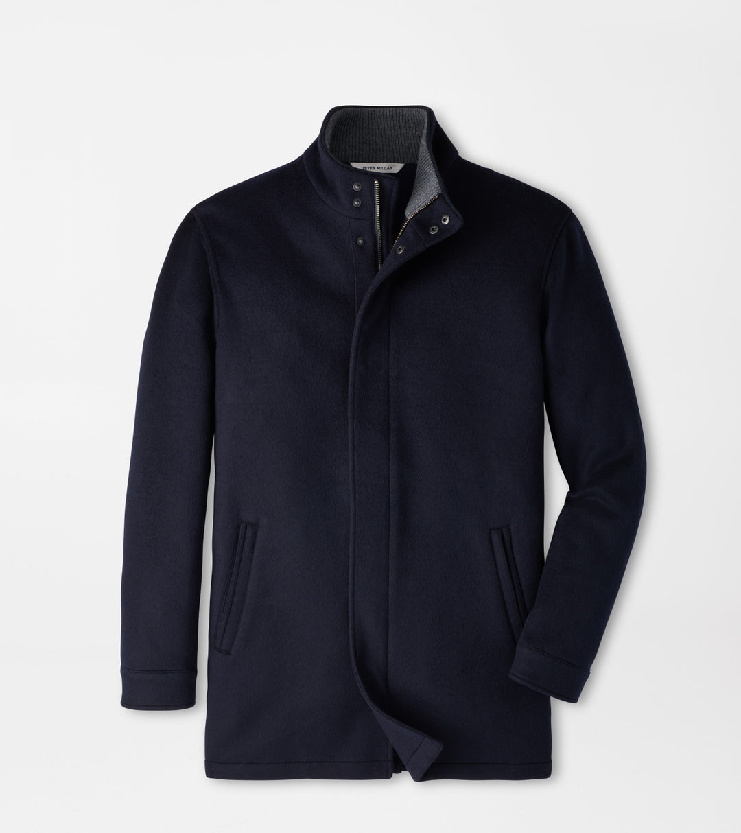 Peter Millar Crown Flex Merino City Coat: Navy