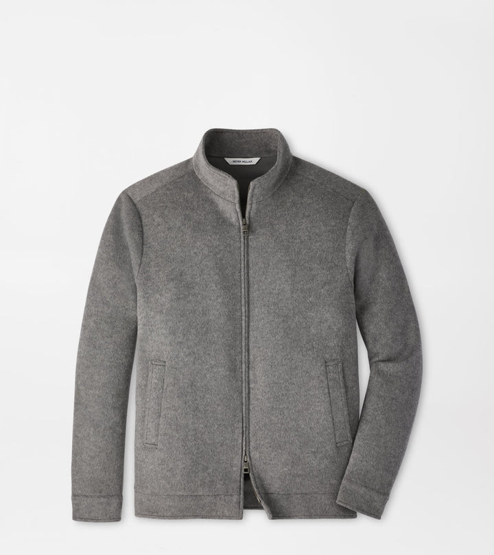 Peter Millar Crown Flex Merino Bomber: Oslo Grey