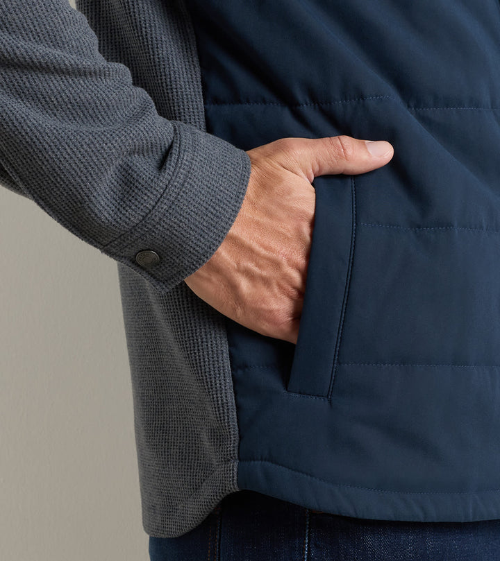 Peter Millar Bedford Hybrid Snap Jacket: Dark Navy