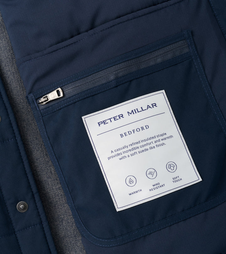 Peter Millar Bedford Hybrid Snap Jacket: Dark Navy