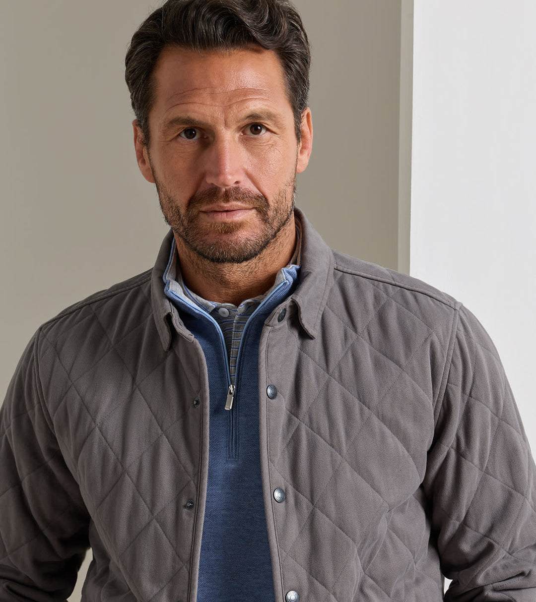 Peter Millar Chatham Cotton Cashmere Shirt Jacket: Cityscape