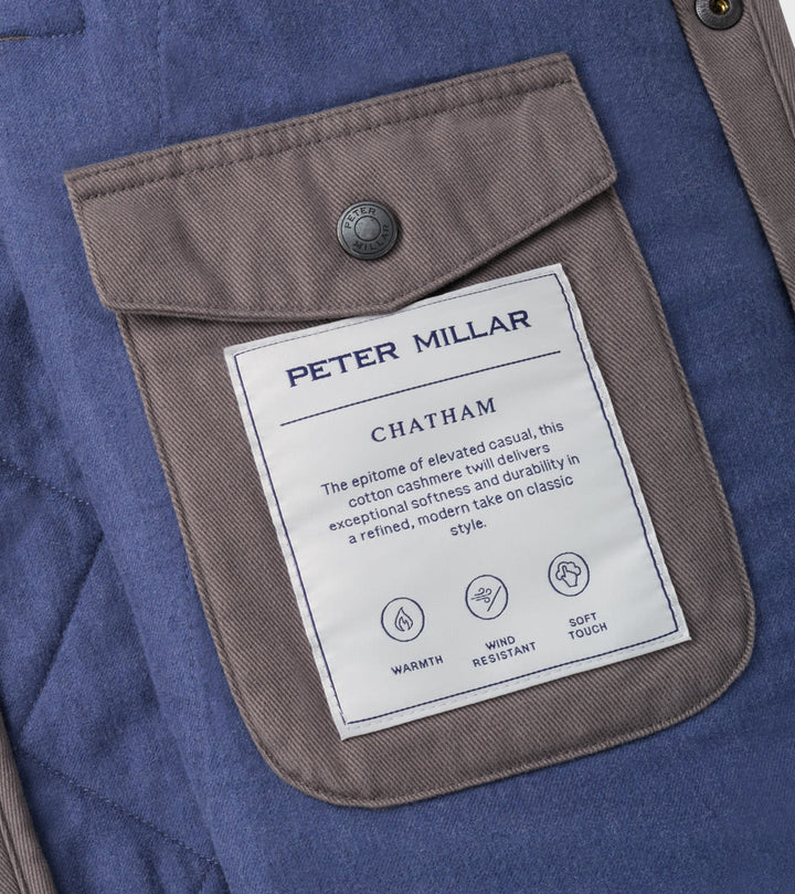Peter Millar Chatham Cotton Cashmere Shirt Jacket: Cityscape