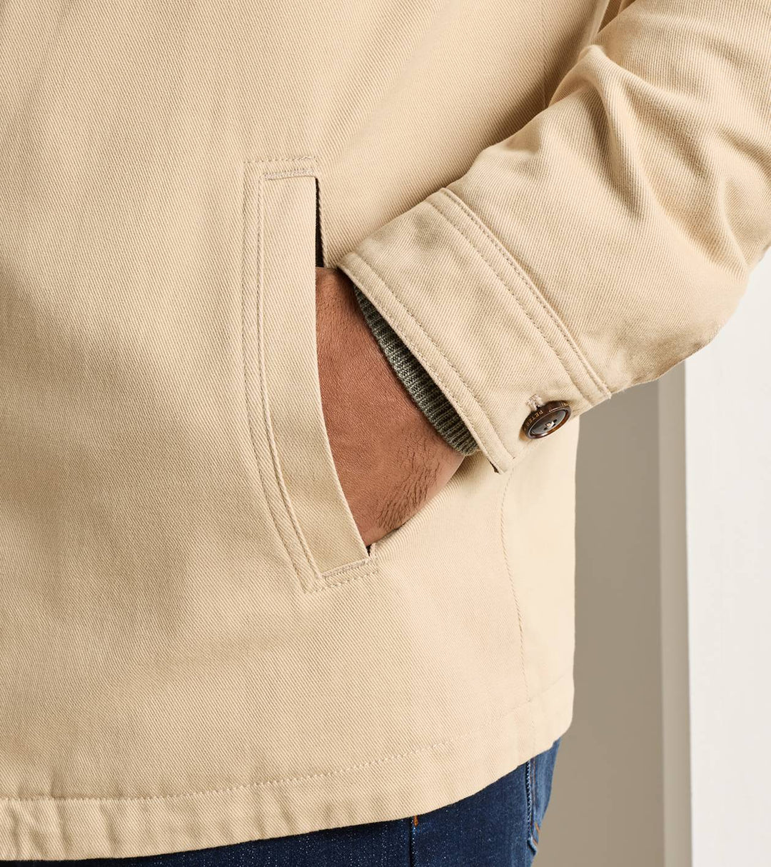Peter Millar Chatham Cotton Cashmere Coat: Sand