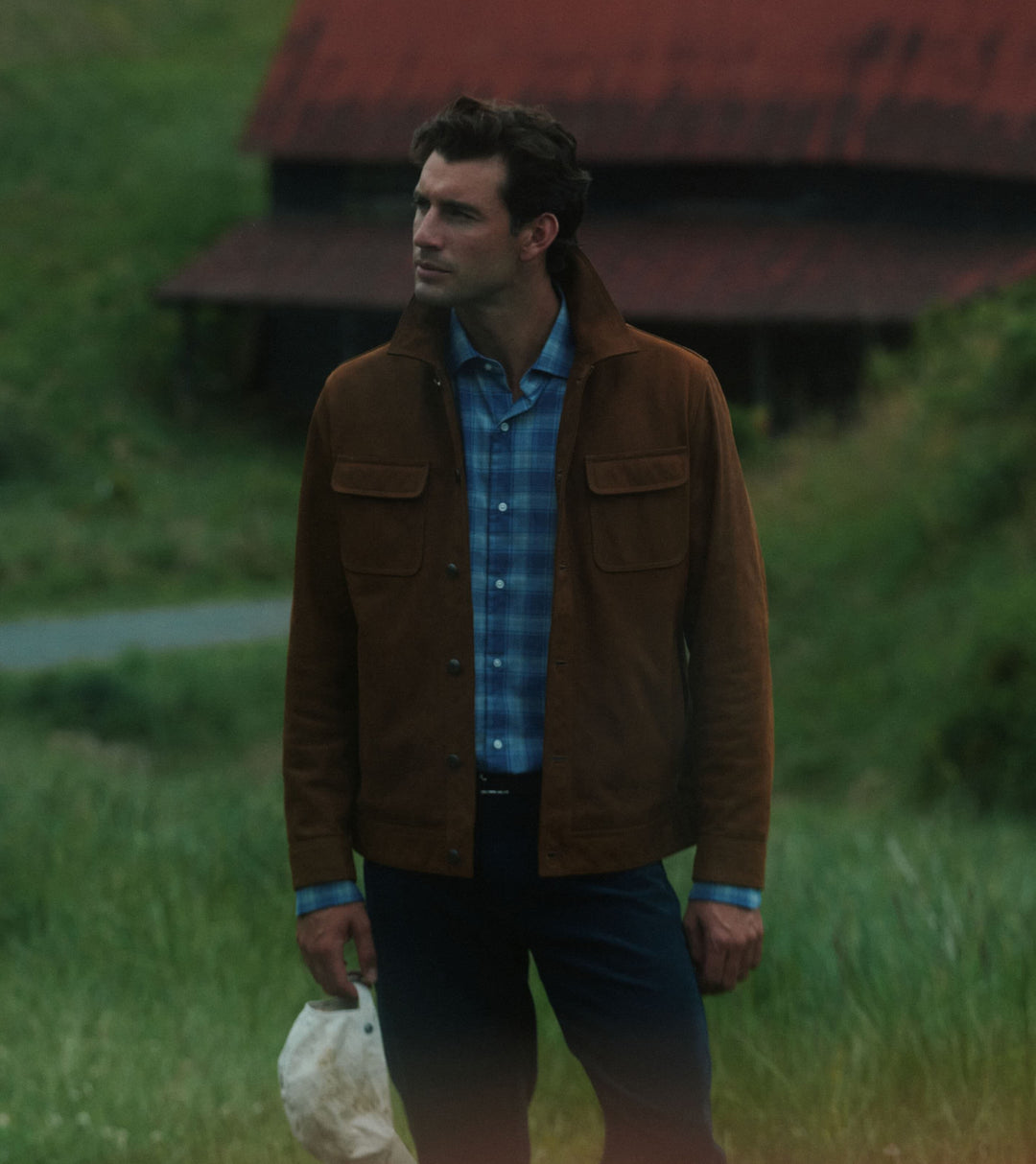 Peter Millar Jackson Leather Jacket: Whiskey