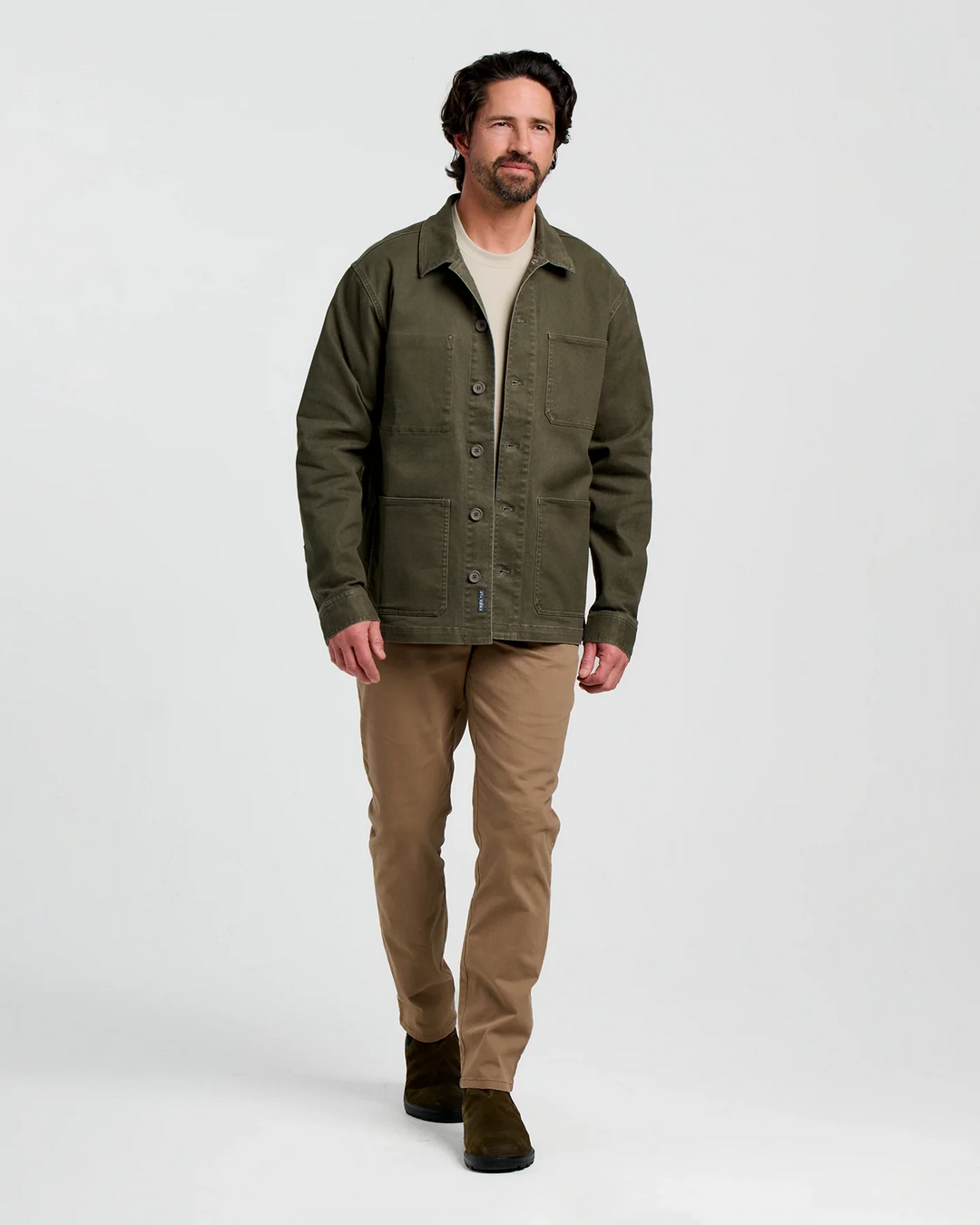 Free Fly Men's Folly Twill Chore Coat: Dark Forest