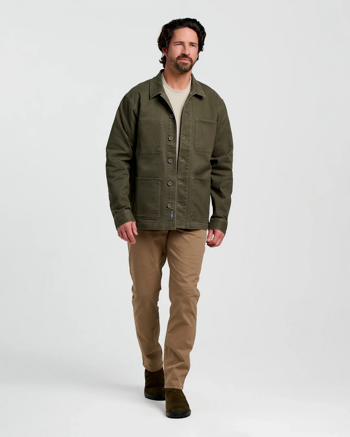 Free Fly Men's Folly Twill Chore Coat: Dark Forest