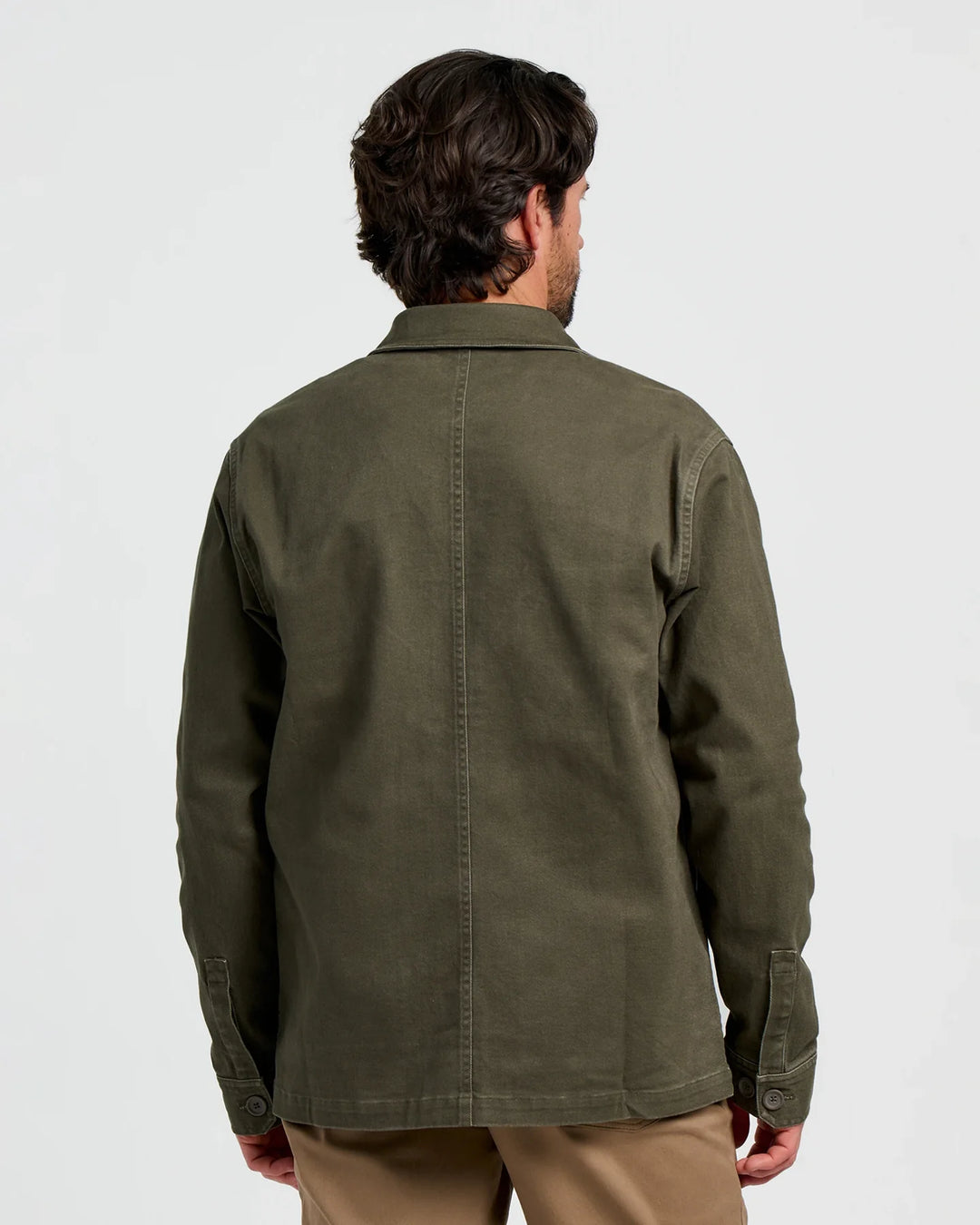 Free Fly Men's Folly Twill Chore Coat: Dark Forest