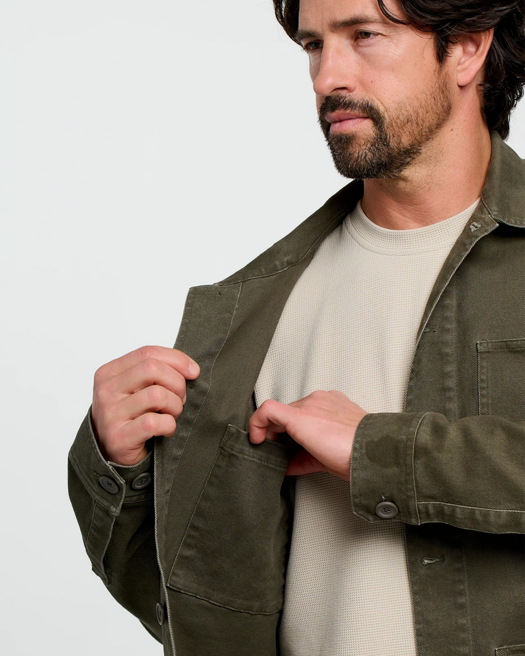 Free Fly Men's Folly Twill Chore Coat: Dark Forest