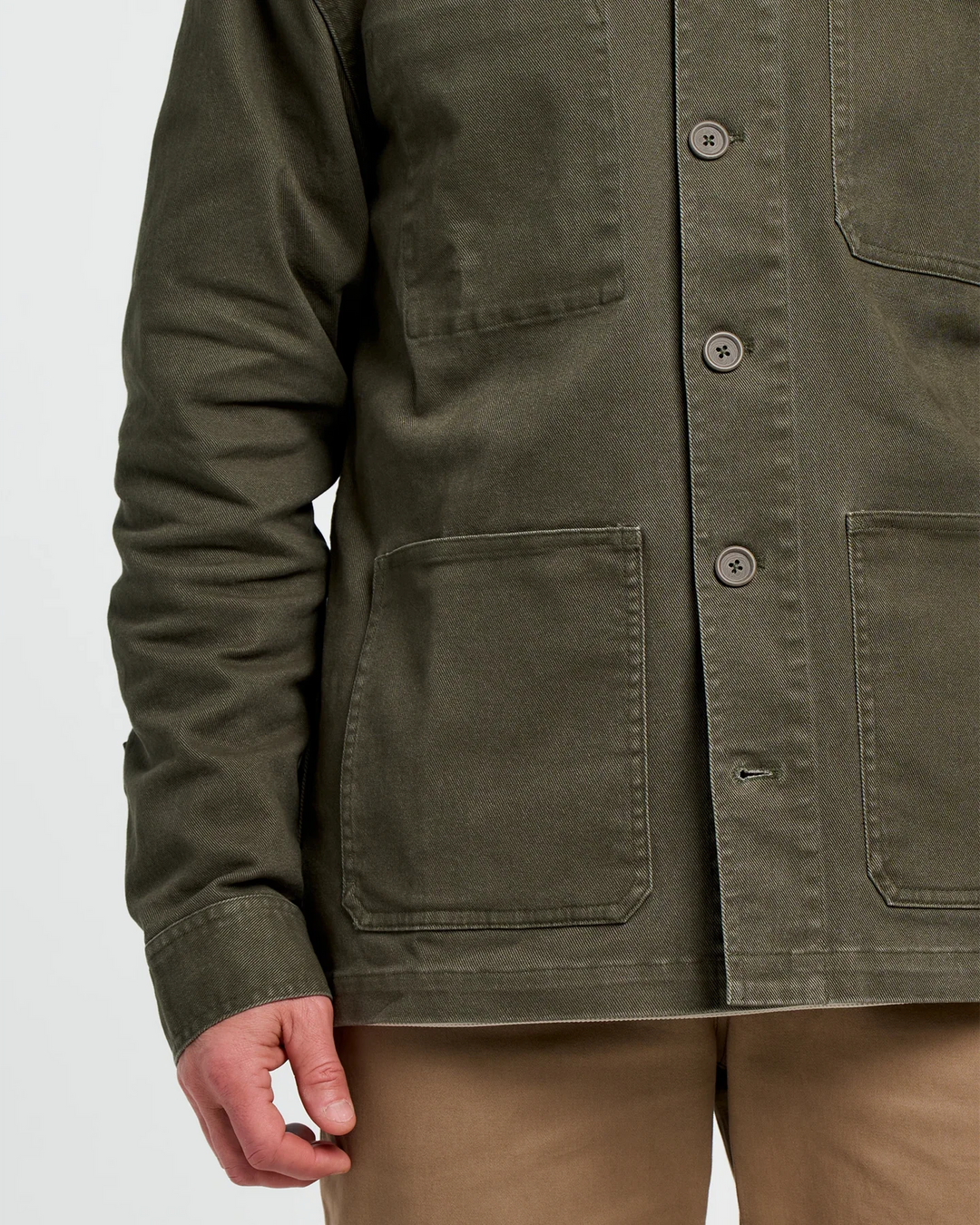 Free Fly Men's Folly Twill Chore Coat: Dark Forest