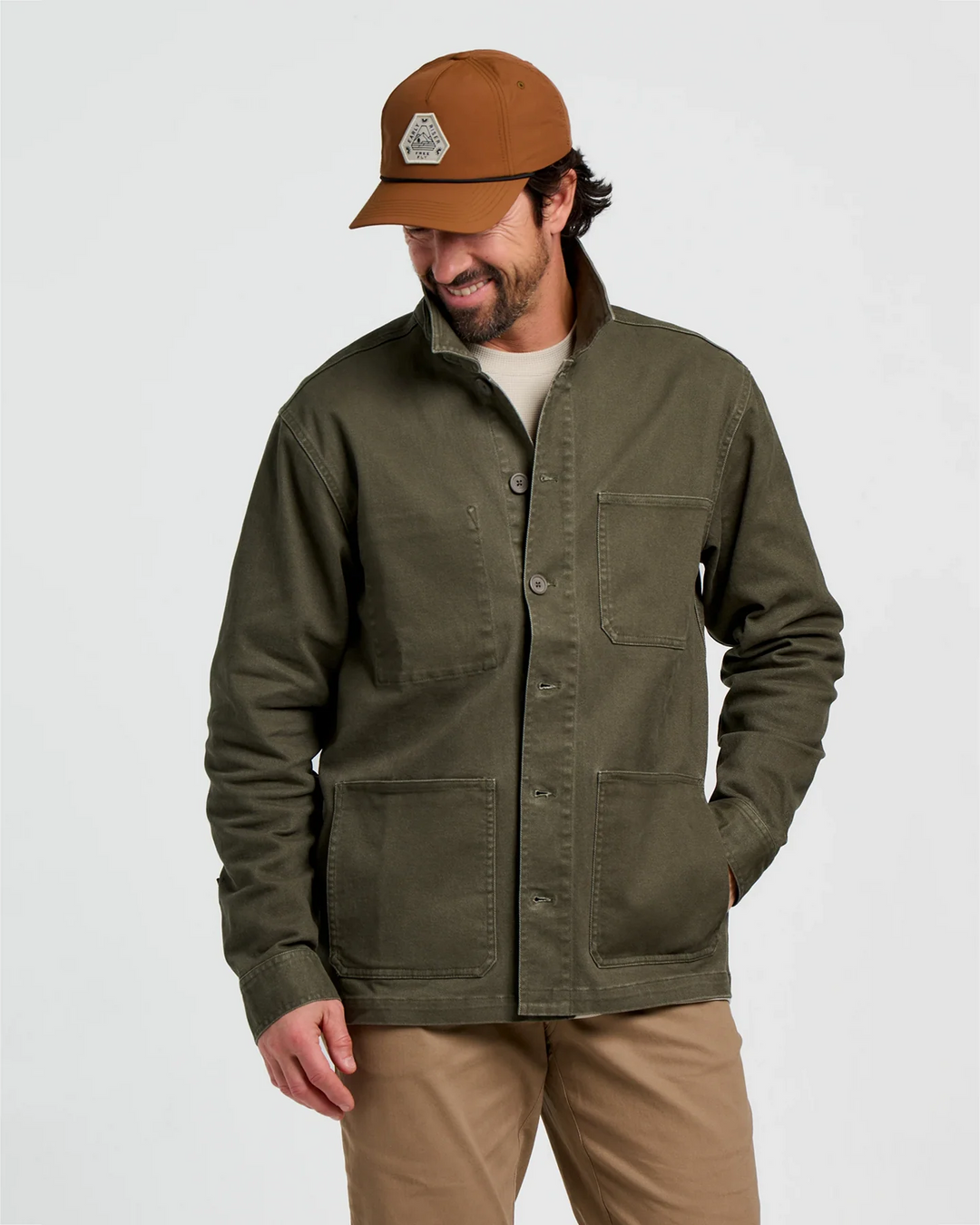 Free Fly Men's Folly Twill Chore Coat: Dark Forest