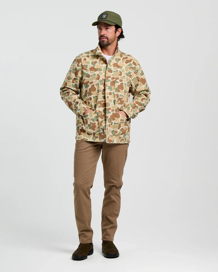 Free Fly Men's Folly Twill Chore Coat: Vintage Camo