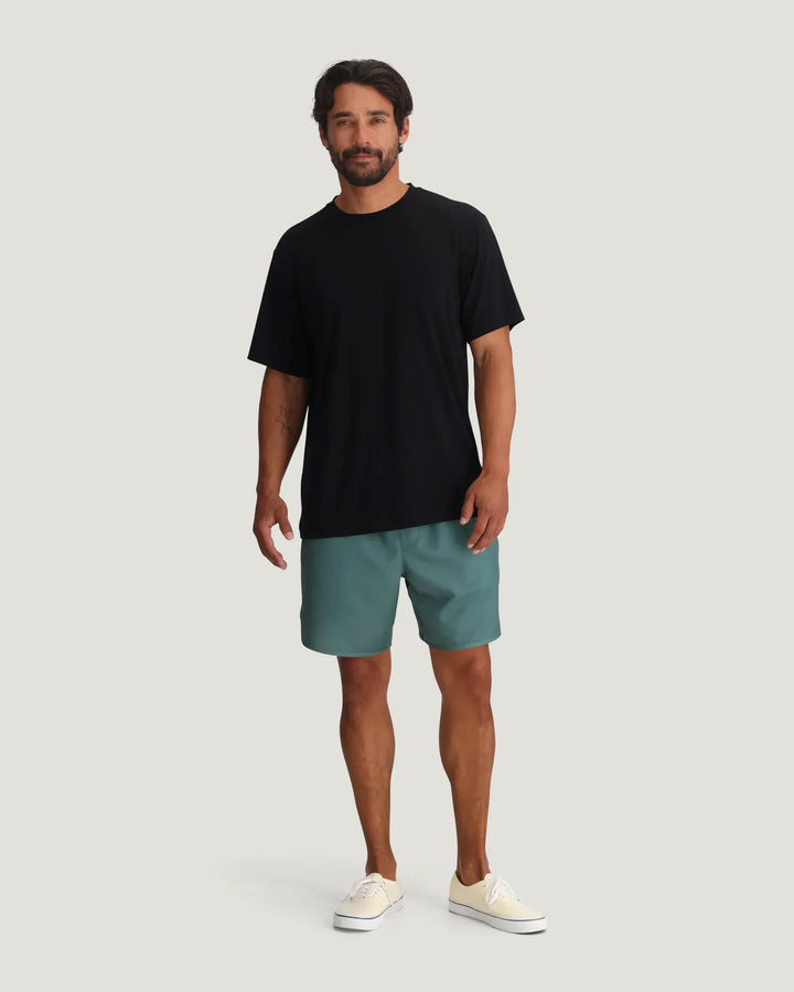 Free Fly Men's Bamboo Flex Pocket Tee: Black
