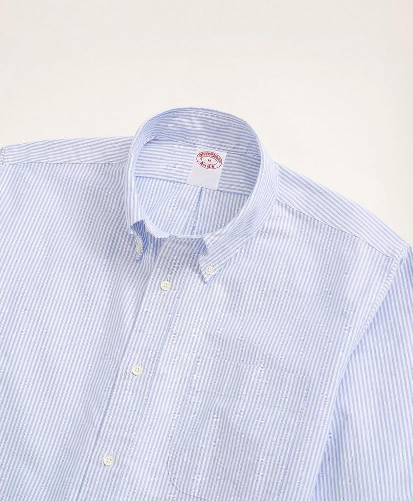 Brooks Brothers Original Polo® Button-Down Striped Oxford Shirt: Blue