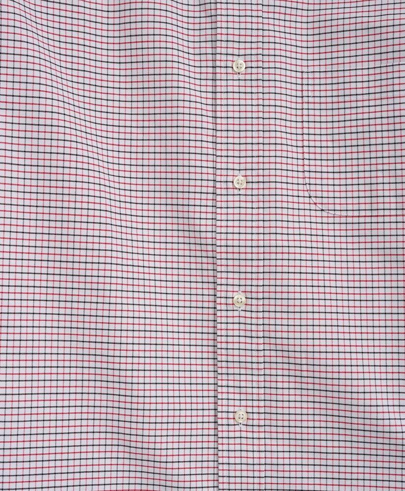 Brooks Brothers Original Polo Button-Down Oxford Tattersall: Red