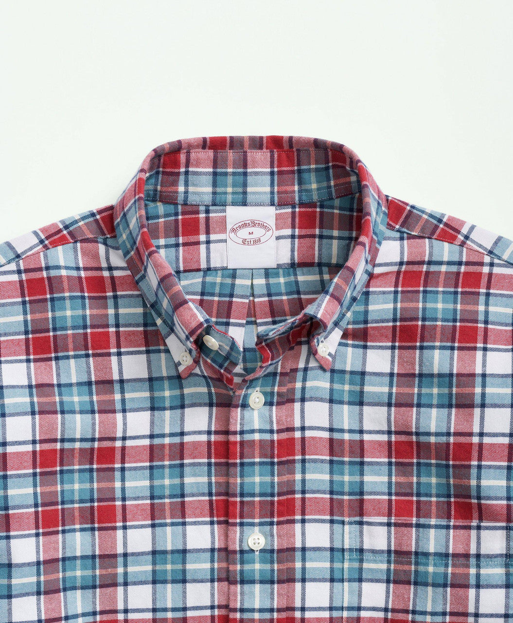 Brooks Brothers Archival Brushed Twill Plaid Shirt: Ivory Multi