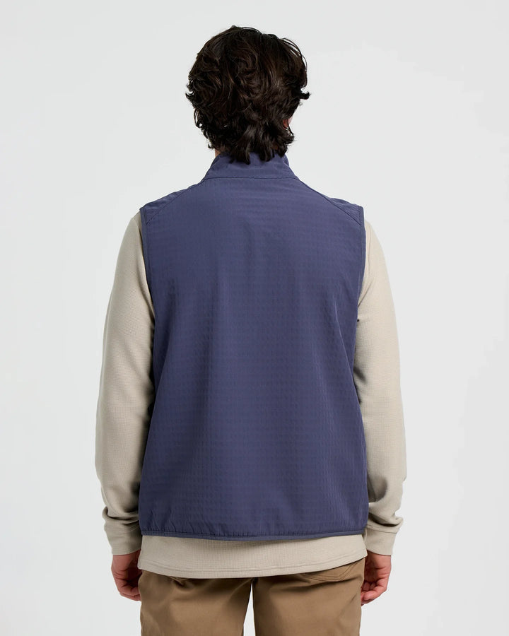 Free Fly Men's Gridback Fleece Vest: Storm Cloud
