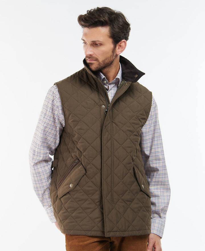 Barbour Mens Shoveler Gilet: Olive