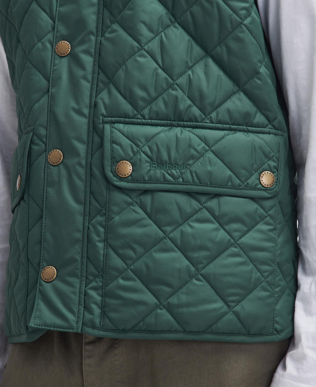 Barbour Lowerdale Gilet: Racing Green