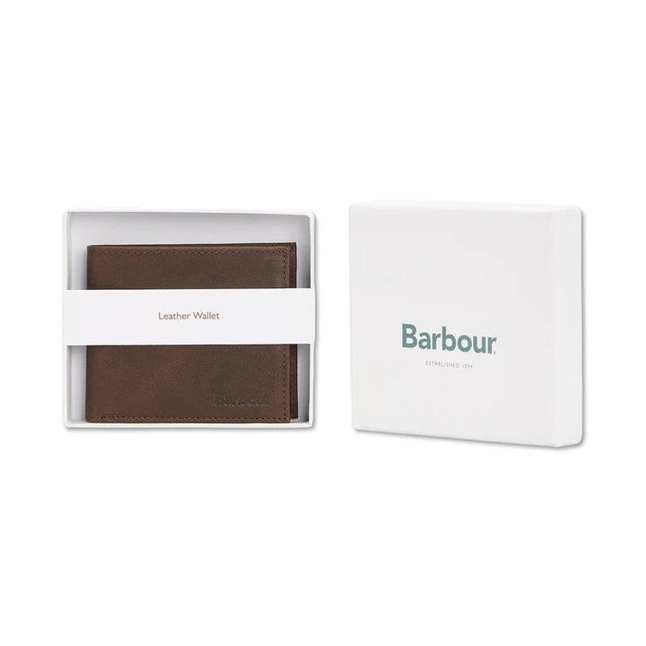 Barbour Padbury Billfold: Dark Brown