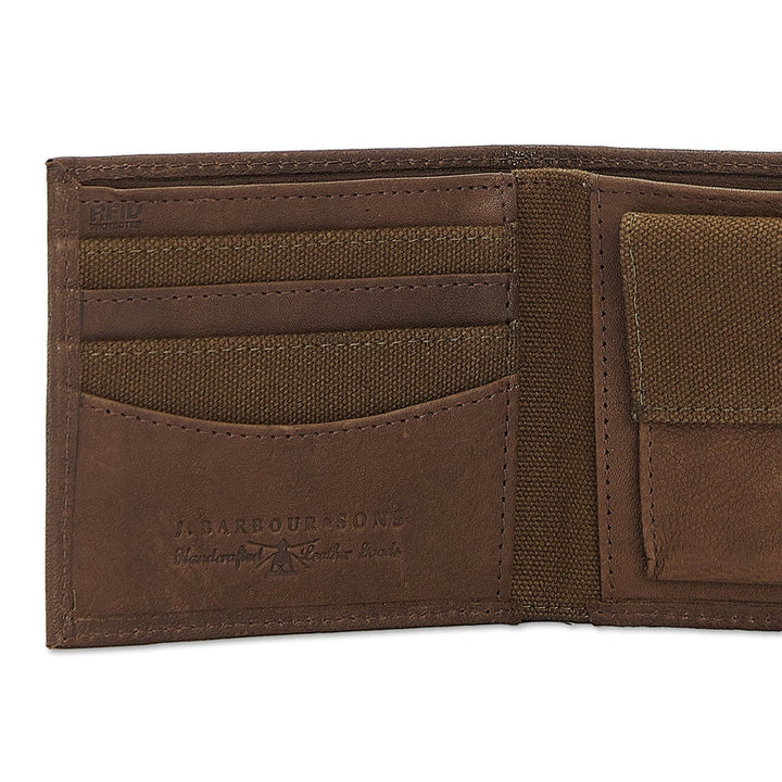 Barbour Padbury Billfold: Dark Brown