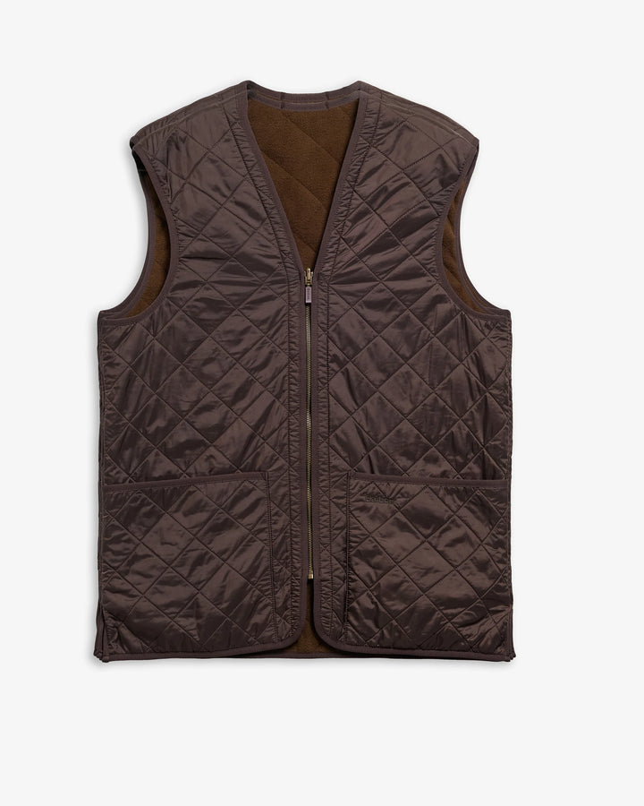 Barbour Men's Polarquilt Zip-In Liner: Dark Brown